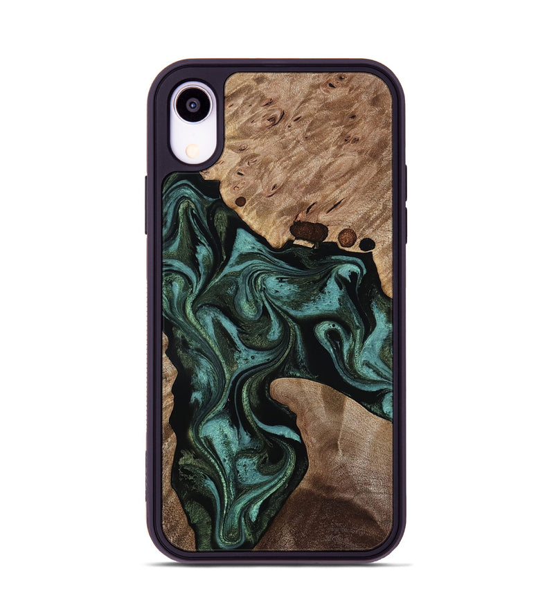 iPhone Xr Wood Phone Case - Jaxton (Green, 815811)