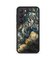Galaxy S23 Wood Phone Case - Ingrid (Teal & Gold, 815814)
