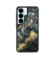 Galaxy S26 Wood Phone Case - Ingrid (Teal & Gold, 815814)
