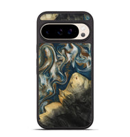 Pixel 10 Wood Phone Case - Ingrid (Teal & Gold, 815814)