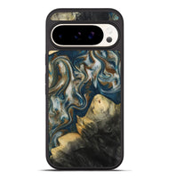 Pixel 10 Pro XL Wood Phone Case - Ingrid (Teal & Gold, 815814)
