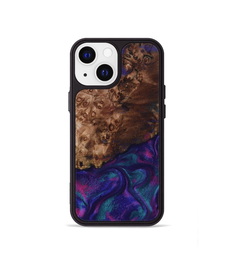 iPhone 13 mini Wood Phone Case - Damari (Purple, 815817)