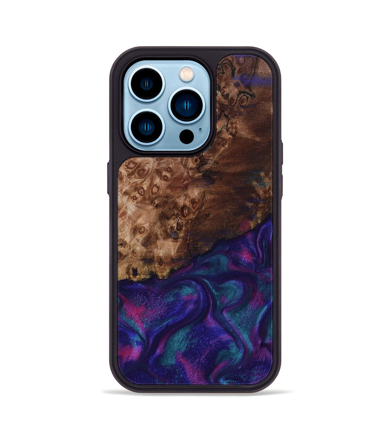 iPhone 14 Pro Wood Phone Case - Damari (Purple, 815817)