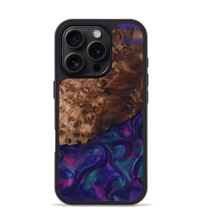 iPhone 16 Pro Wood Phone Case - Damari (Purple, 815817)