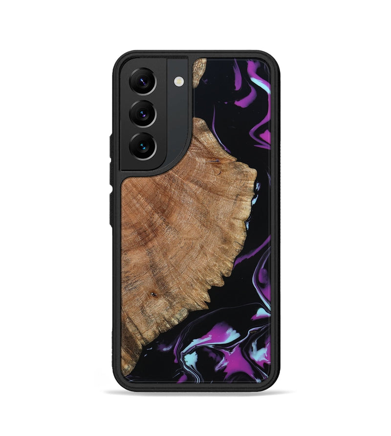 Galaxy S22 Wood Phone Case - Hakeem (Purple, 815818)