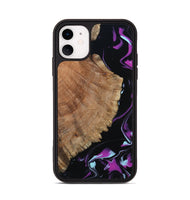 iPhone 11 Wood Phone Case - Hakeem (Purple, 815818)