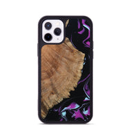 iPhone 11 Pro Wood Phone Case - Hakeem (Purple, 815818)