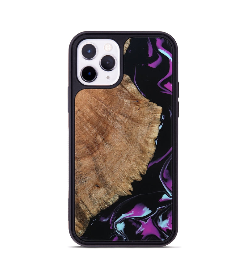iPhone 11 Pro Wood Phone Case - Hakeem (Purple, 815818)