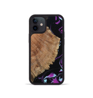 iPhone 12 mini Wood Phone Case - Hakeem (Purple, 815818)