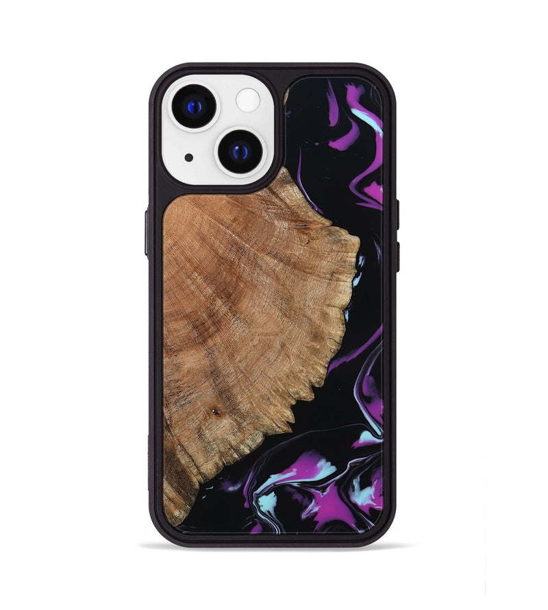iPhone 13 Wood Phone Case - Hakeem (Purple, 815818)