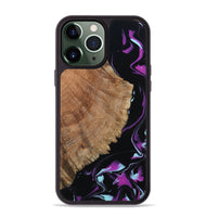 iPhone 13 Pro Max Wood Phone Case - Hakeem (Purple, 815818)
