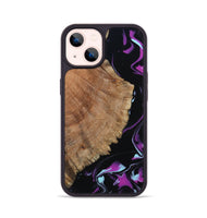 iPhone 14 Wood Phone Case - Hakeem (Purple, 815818)