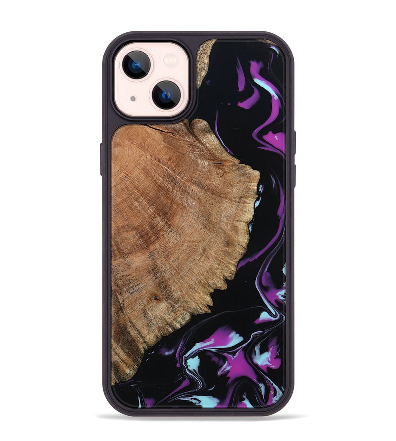 iPhone 14 Plus Wood Phone Case - Hakeem (Purple, 815818)