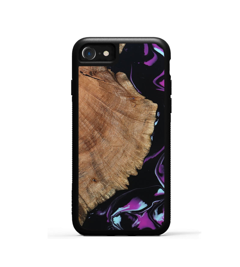 iPhone SE Wood Phone Case - Hakeem (Purple, 815818)