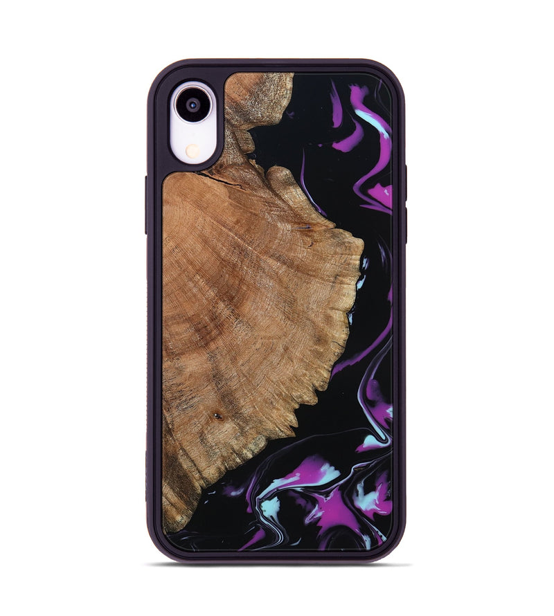 iPhone Xr Wood Phone Case - Hakeem (Purple, 815818)