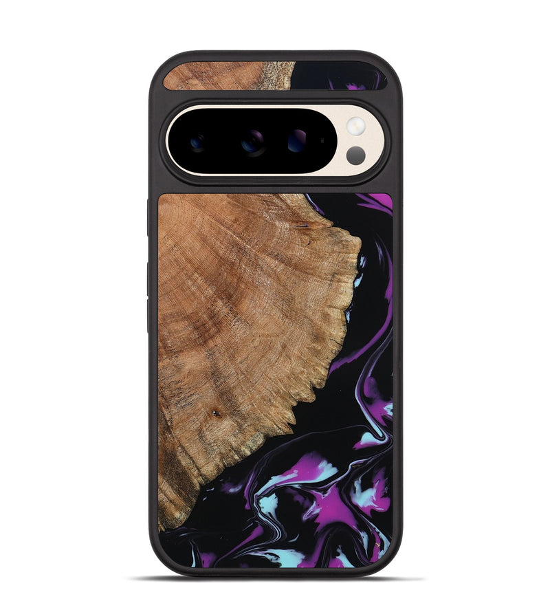 Pixel 10 Wood Phone Case - Hakeem (Purple, 815818)