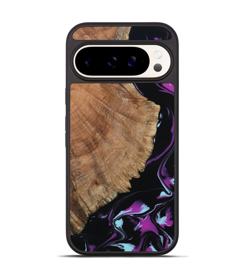 Pixel 9 Wood Phone Case - Hakeem (Purple, 815818)