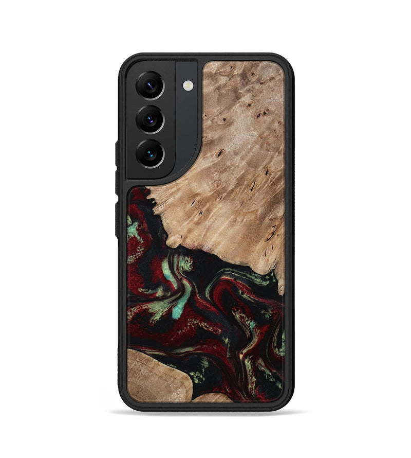 Galaxy S22 Wood Phone Case - Trey (Red, 815820)