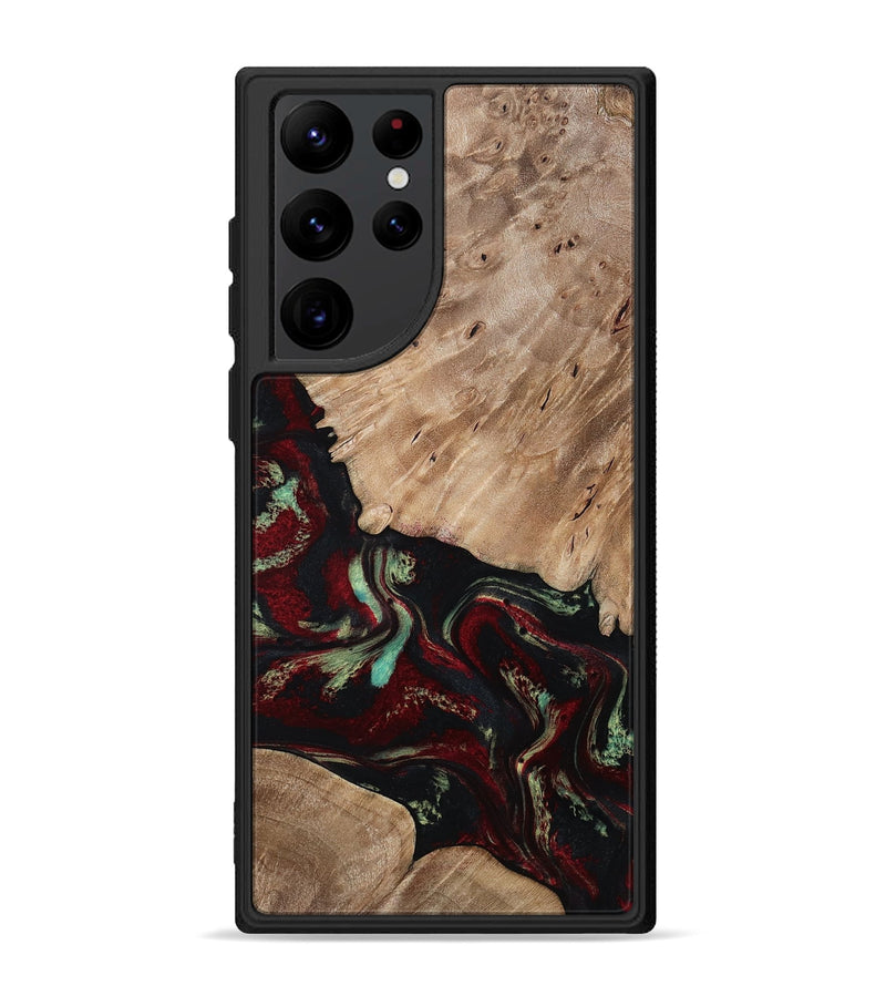 Galaxy S22 Ultra Wood Phone Case - Trey (Red, 815820)