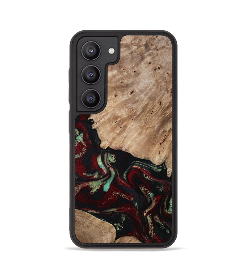 Galaxy S23 Wood Phone Case - Trey (Red, 815820)