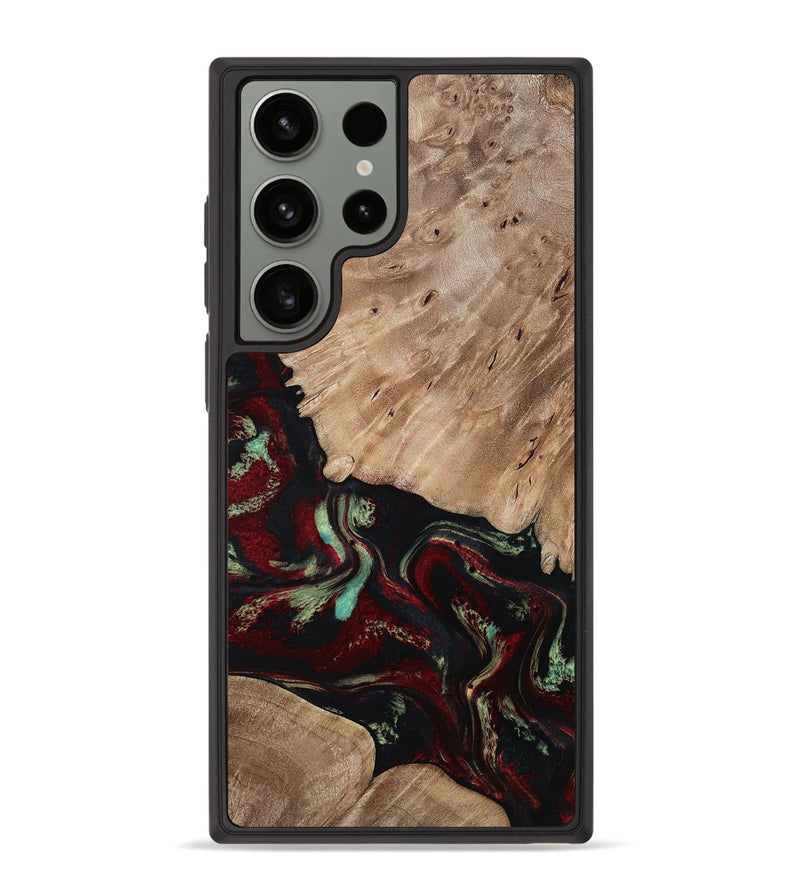 Galaxy S23 Ultra Wood Phone Case - Trey (Red, 815820)