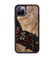 iPhone 11 Pro Max Wood Phone Case - Trey (Red, 815820)
