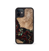 iPhone 12 mini Wood Phone Case - Trey (Red, 815820)