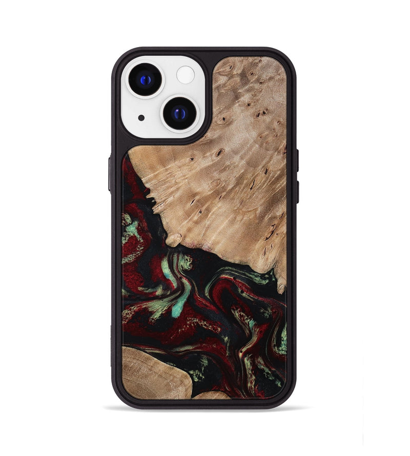 iPhone 13 Wood Phone Case - Trey (Red, 815820)