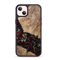 iPhone 14 Plus Wood Phone Case - Trey (Red, 815820)