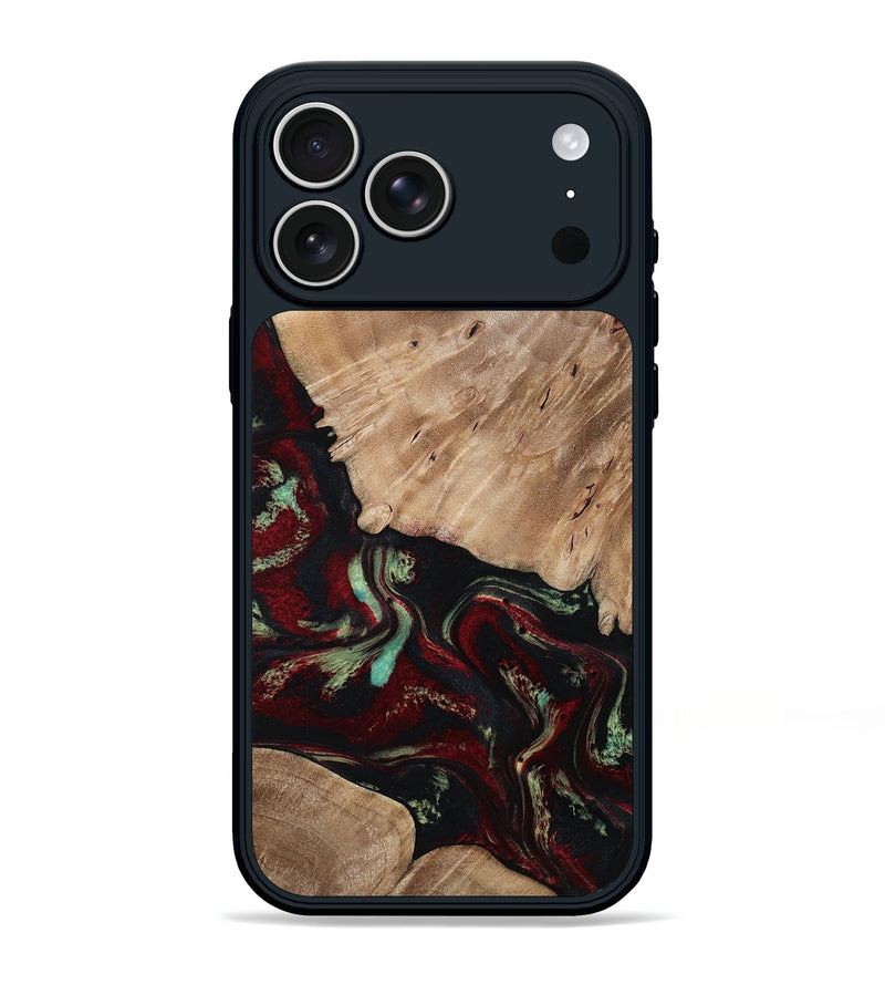 iPhone 17 Pro Max Wood Phone Case - Trey (Red, 815820)