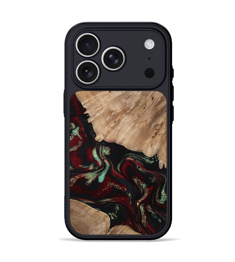 iPhone 17 Pro Wood Phone Case - Trey (Red, 815820)