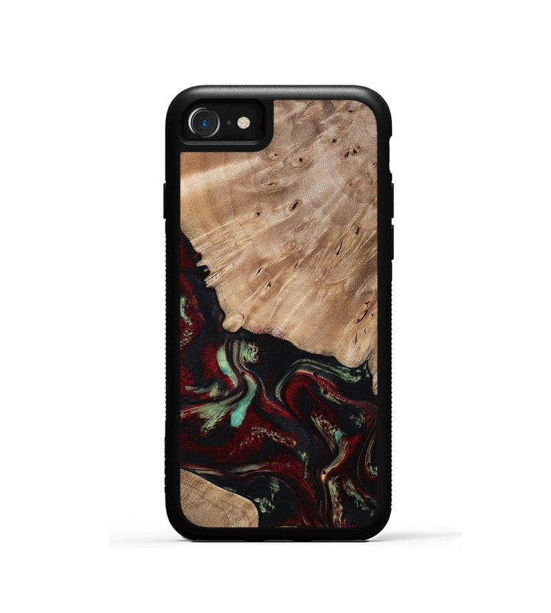 iPhone SE Wood Phone Case - Trey (Red, 815820)