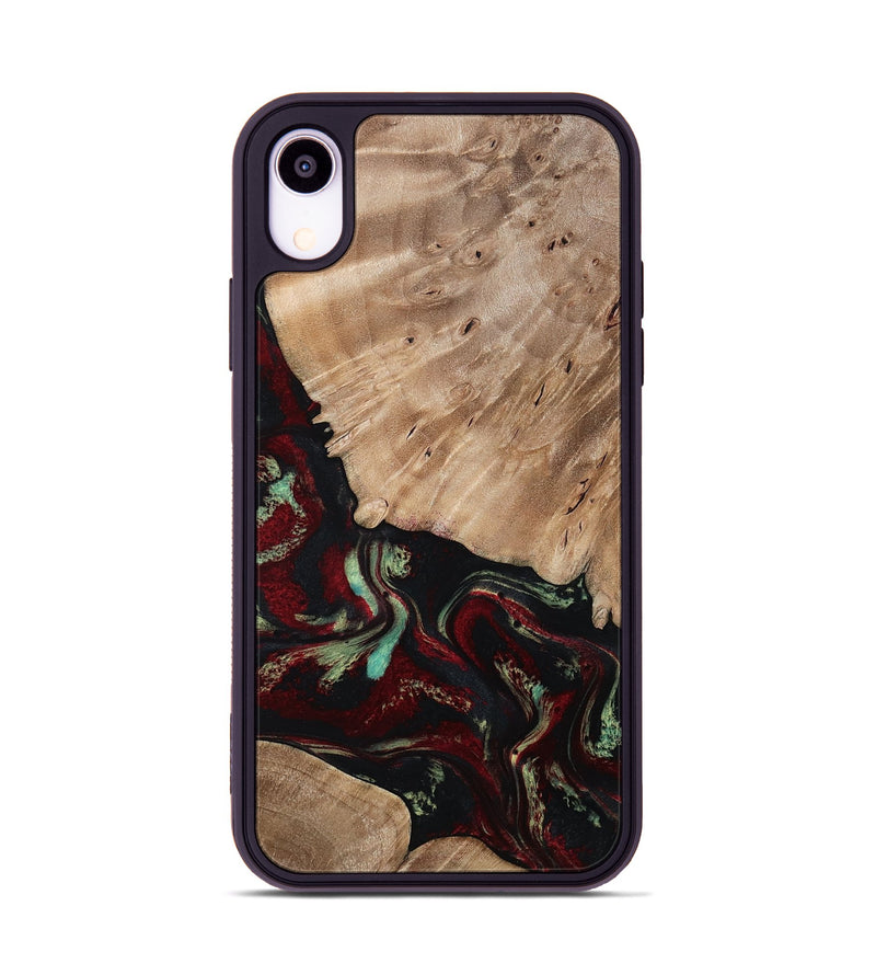 iPhone Xr Wood Phone Case - Trey (Red, 815820)