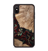 iPhone Xs Max Wood Phone Case - Trey (Red, 815820)