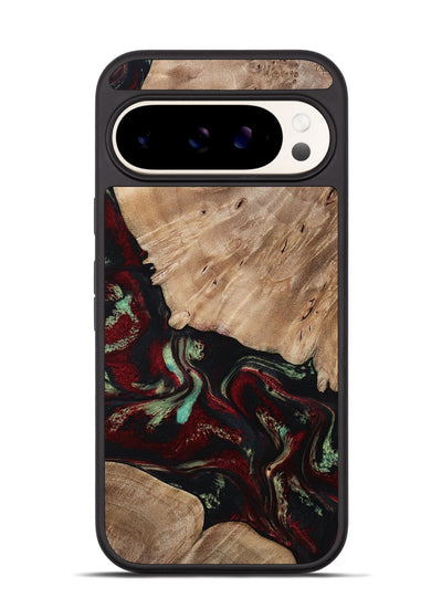 Pixel 9 Pro Wood Phone Case - Trey (Red, 815820)