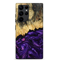 Galaxy S22 Ultra Wood Live Edge Phone Case - Mack (Purple, 815822)