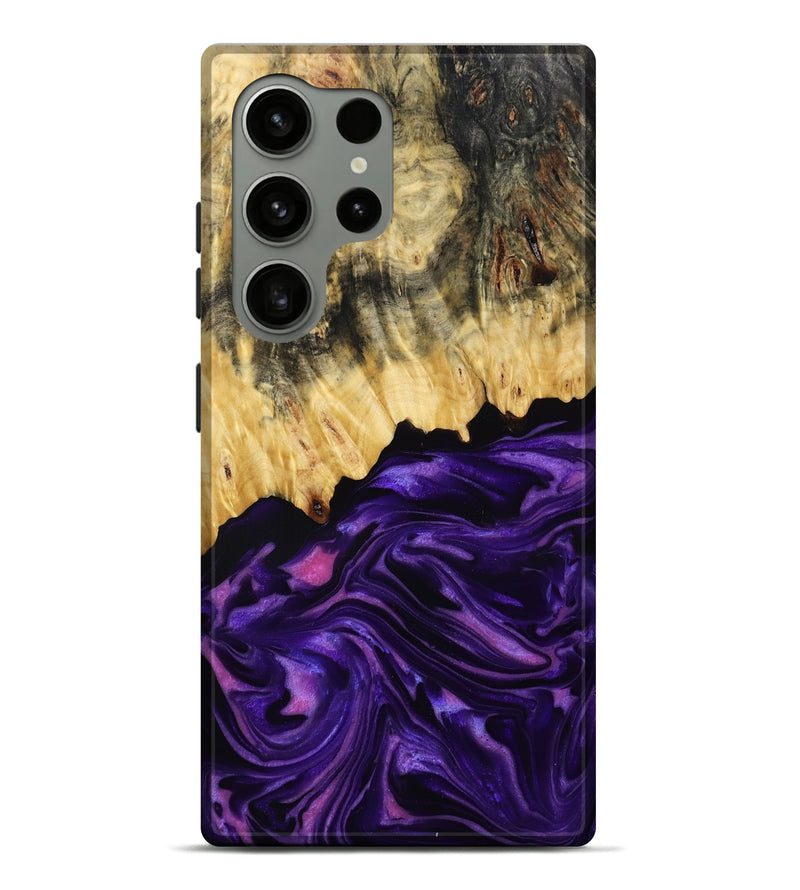 Galaxy S24 Ultra Wood Live Edge Phone Case - Mack (Purple, 815822)