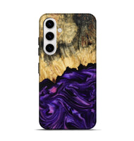 Galaxy S25 Wood Live Edge Phone Case - Mack (Purple, 815822)