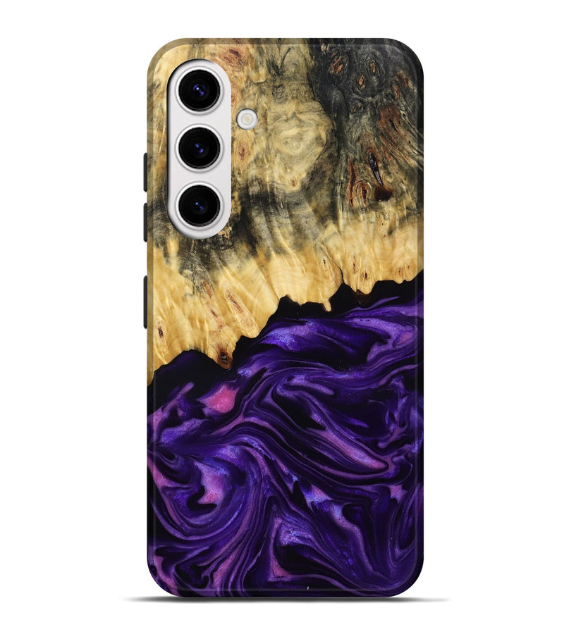 Galaxy S25 Plus Wood Live Edge Phone Case - Mack (Purple, 815822)