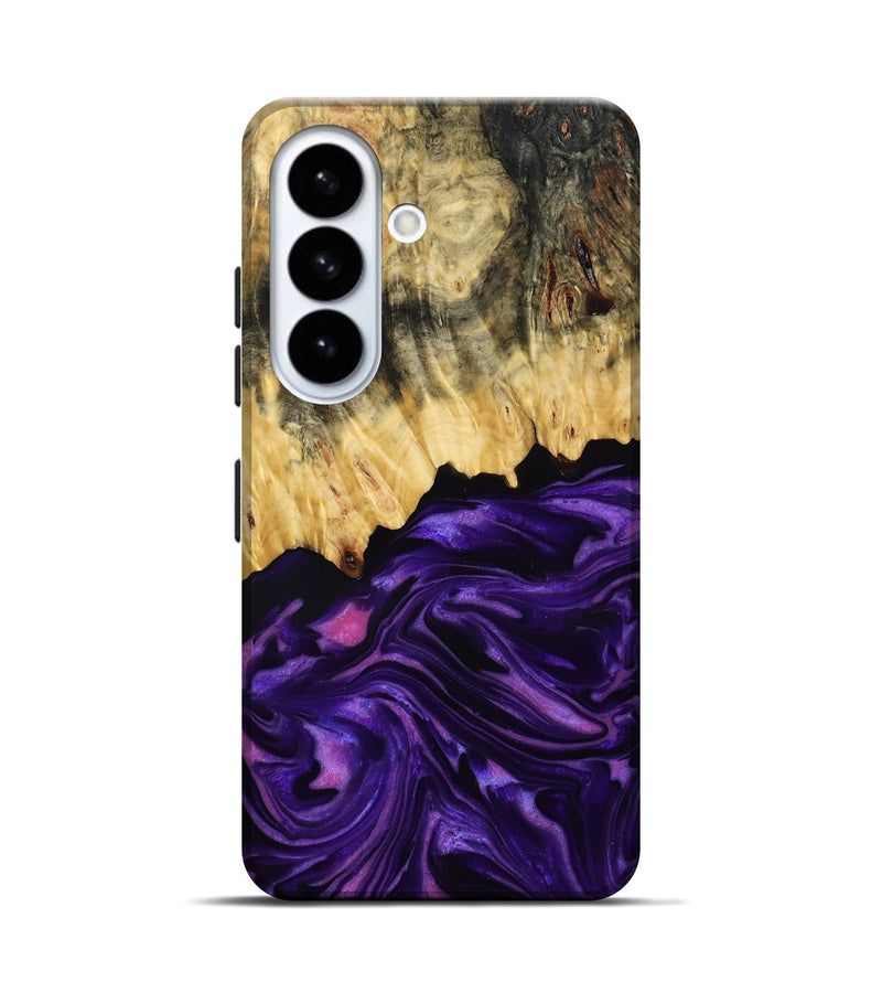 Galaxy S26 Wood Live Edge Phone Case - Mack (Purple, 815822)