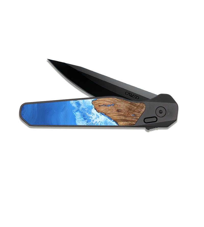 EDC Dark Slate Wood Pocket Knife - Makena (Coastal, 815828)