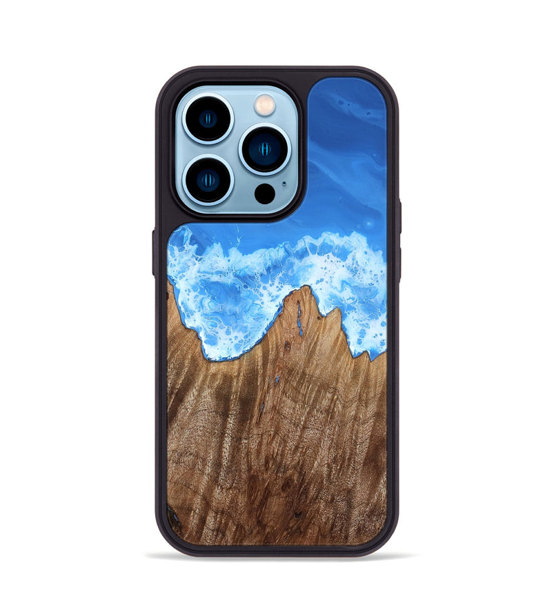 iPhone 14 Pro Wood Phone Case - Makena (Coastal, 815828)