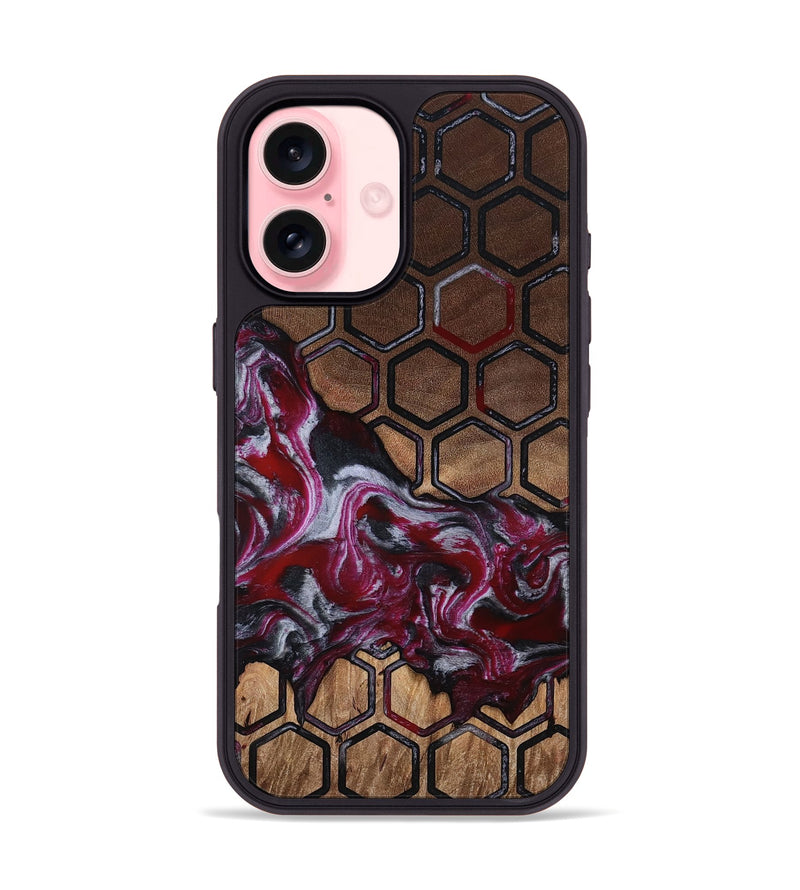 iPhone 16 Wood Phone Case - Kye (Pattern, 815840)