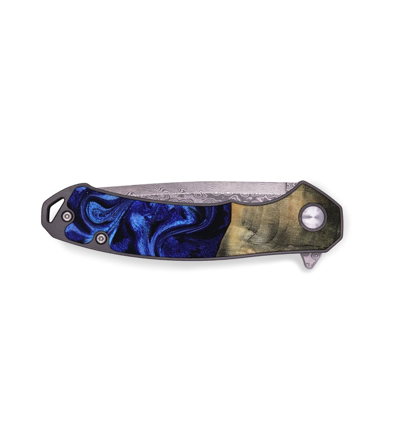 EDC Wood Pocket Knife - Jaidyn (Blue, 815842)
