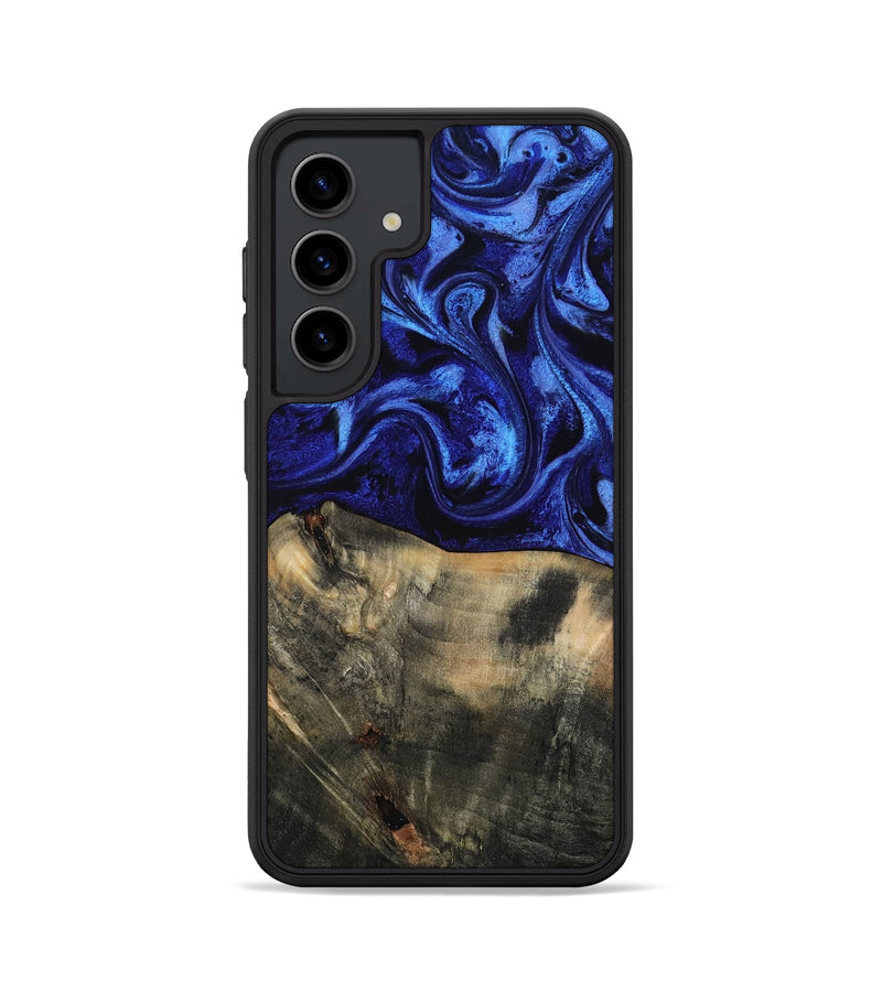 Galaxy S24 Wood Phone Case - Jaidyn (Blue, 815842)