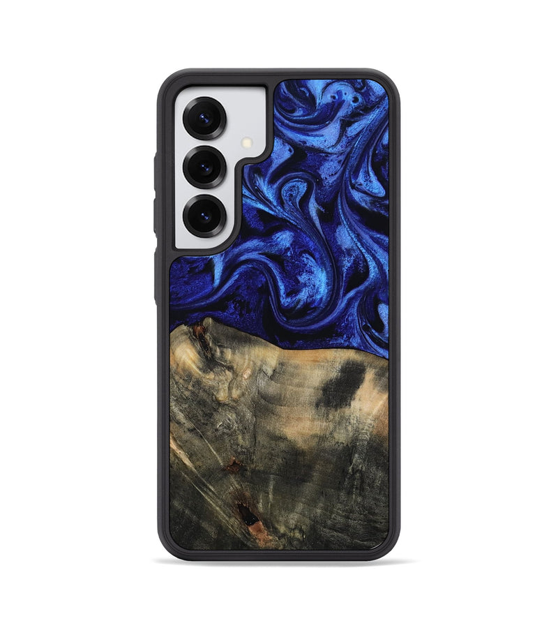 Galaxy S25 Wood Phone Case - Jaidyn (Blue, 815842)