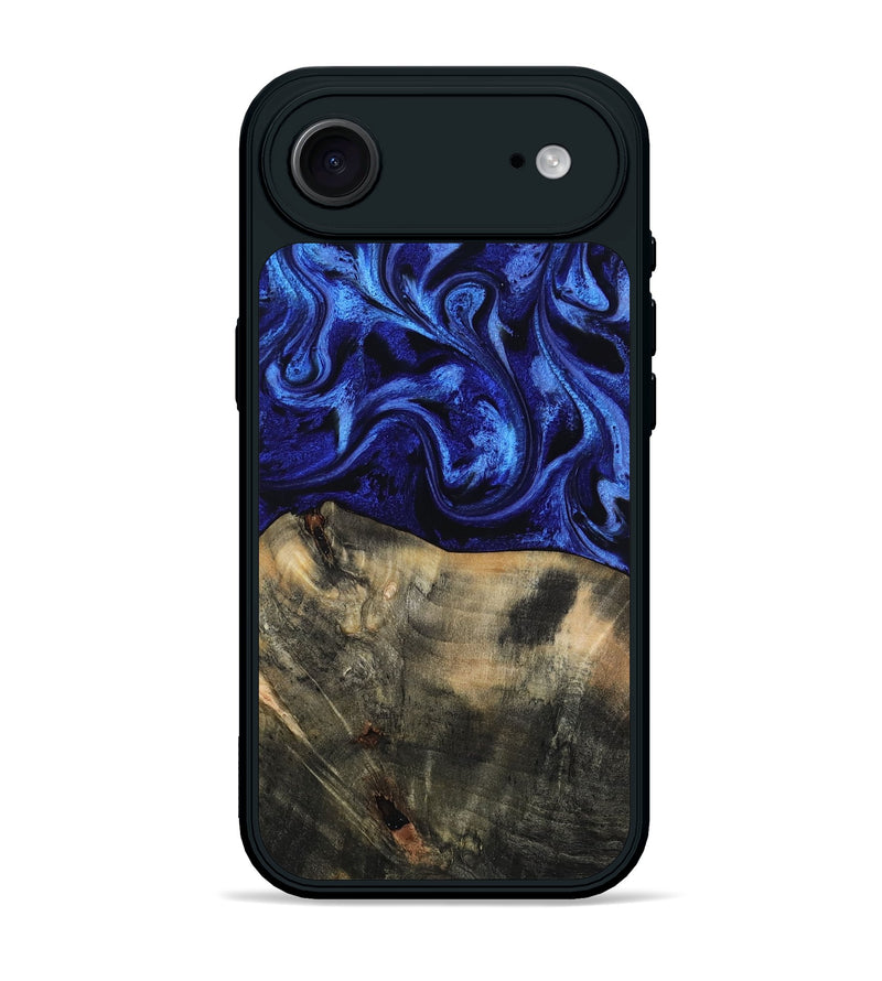 iPhone 17 Air Wood Phone Case - Jaidyn (Blue, 815842)