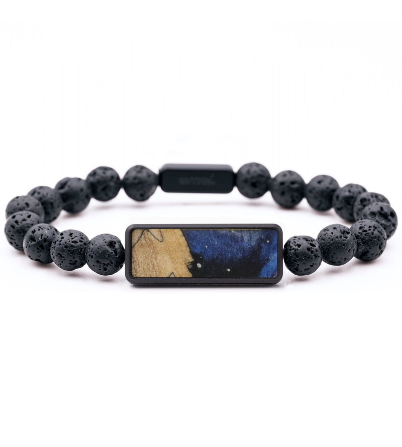 Lava Bead Wood Bracelet - Ronald (Cosmos, 815947)