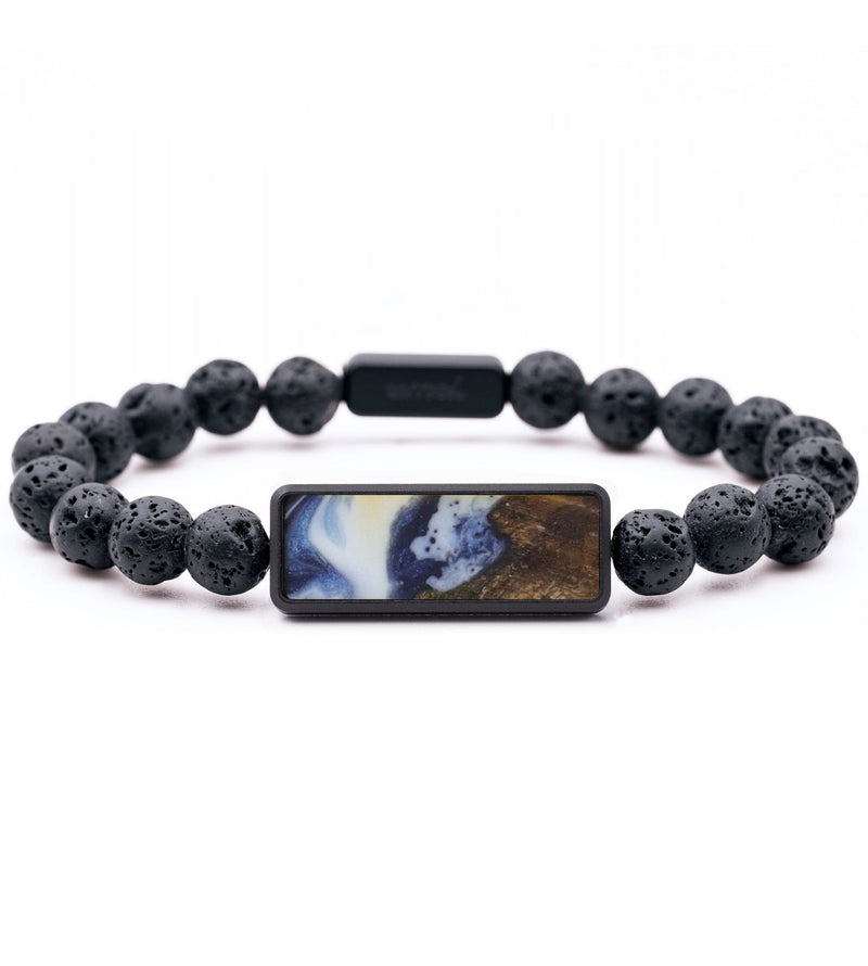 Lava Bead Wood Bracelet - Jarrod (Coastal, 815974)