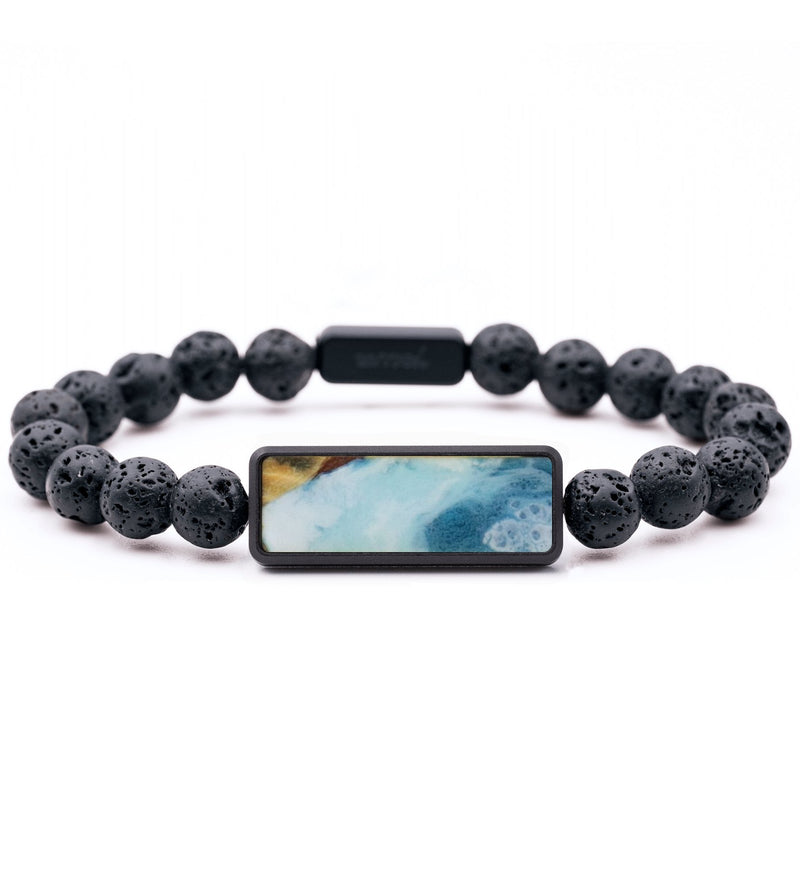 Lava Bead ResinArt Bracelet - Felix (Coastal, 815976)